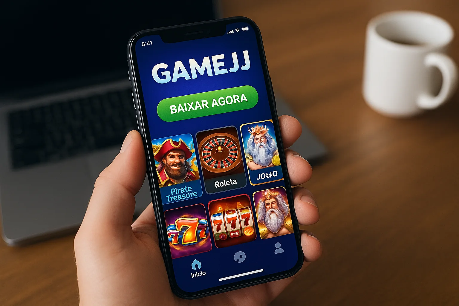 Baixar o GAMEJJ Cassino App